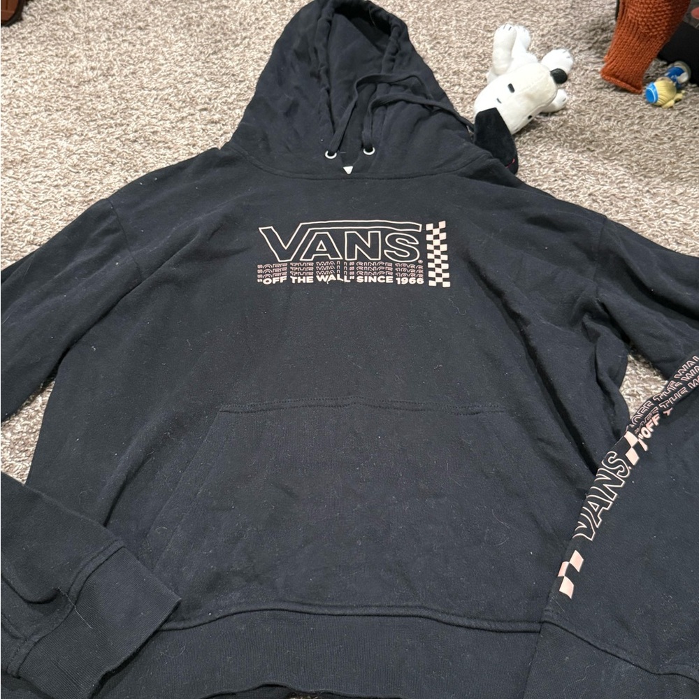 🧅Vans Black and pink Graphic Hoodie